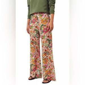 ba&sh Colorful Paisley Wide Leg Pants